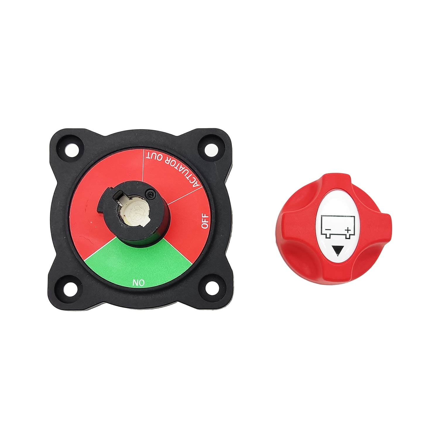 Battery Disconnect Switch for Boat Marine Caravan Truck Car IP54 50V 275A (Max 1250A 5Sec.) 3 Positions (On-Off-Actuator Out) Car Battery Switch Power Switch Battery Disconnect